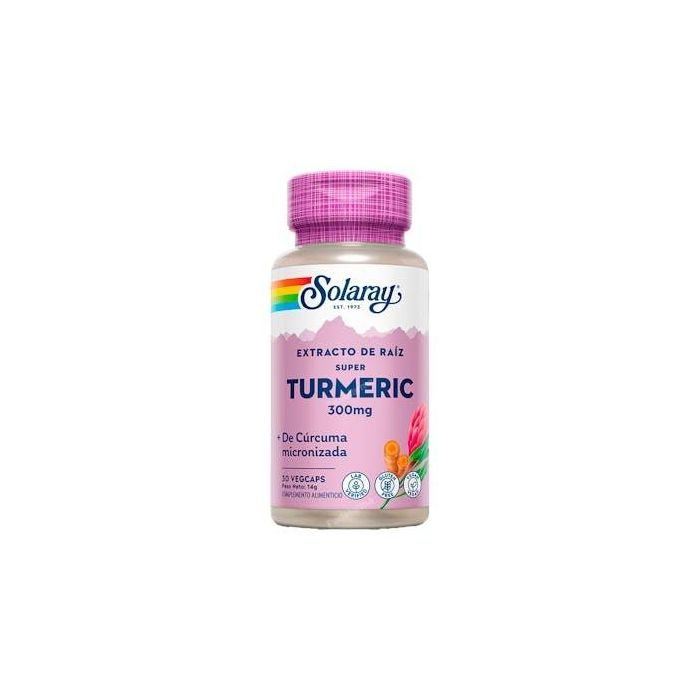 SOLARAY Cúrcuma Micronizada Alta Absorción 30 Cápsulas Veganas