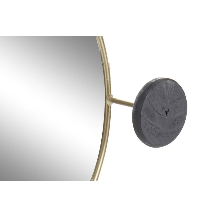 Espejo de pared DKD Home Decor Negro Dorado 44 x 7 x 25 cm 2 Espejo de pared DKD Home Decor Negro Dorado 44 x 7 x 25 cm 2