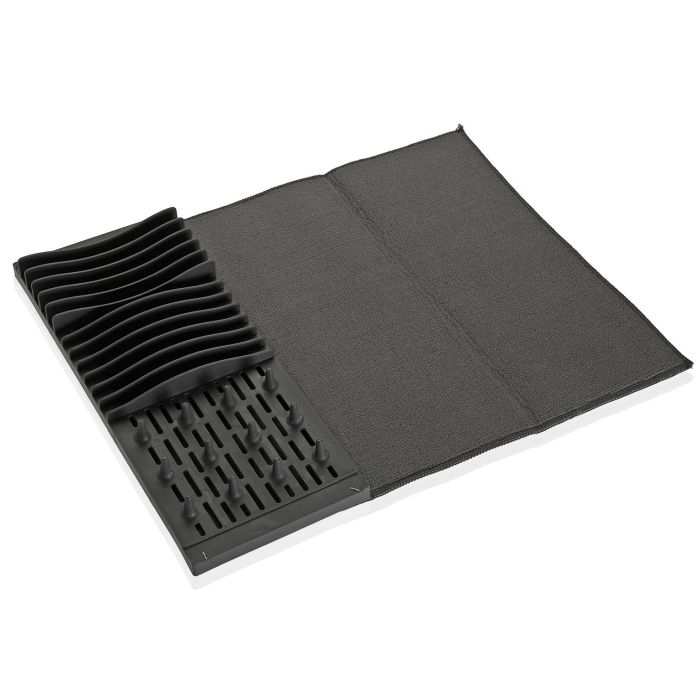 Escurreplatos Gris Con Paño Versa 4X16CM (2 Unidades) 1 Escurreplatos Gris Con Paño Versa 4X16CM (2 Unidades) 1