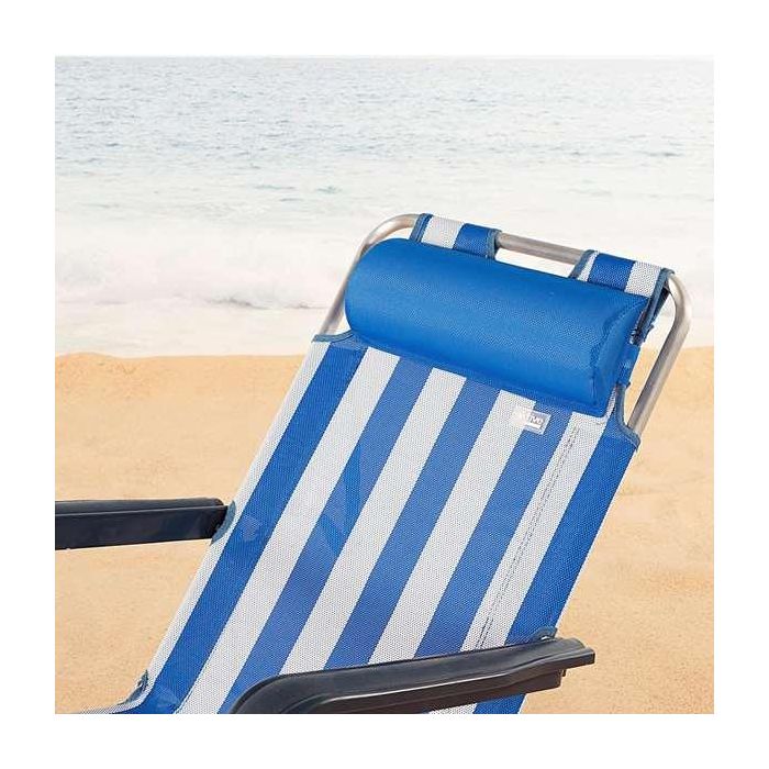 Cojín para silla de playa de textileno azul aktive 35x14x5cm 8 Cojín para silla de playa de textileno azul aktive 35x14x5cm 8