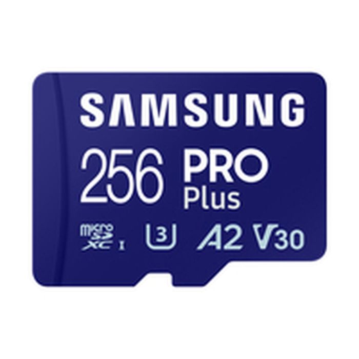 Samsung MB-MD256SA/EU Tarjeta MicroSD PRO Plus 256 GB UHS-I Clase 3 V30 Velocidad de Lectura 180 MB/s Velocidad de Escritura 130 MB/s 1