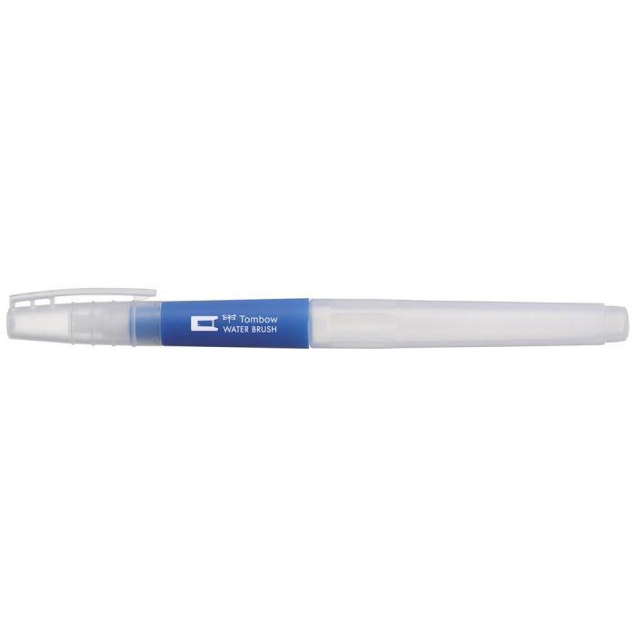 Pincel Tombow Water Brush Con Deposito Rellenable Punta Plana Blister De 1 Unidad 2