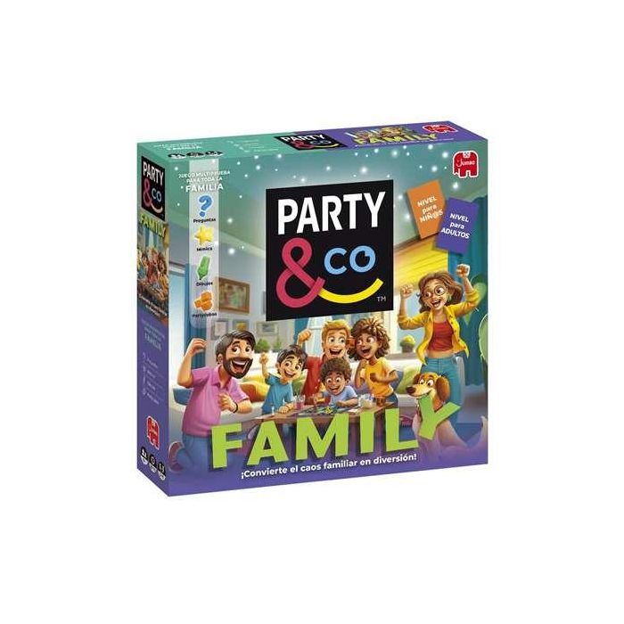 Diset Party & Co. Family Juego de Mesa para Toda la Familia con 2 Niveles de Dificultad, +8 Años, +3 Jugadores Diset Party & Co. Family Juego de Mesa para Toda la Familia con 2 Niveles de Dificultad, +8 Años, +3 Jugadores