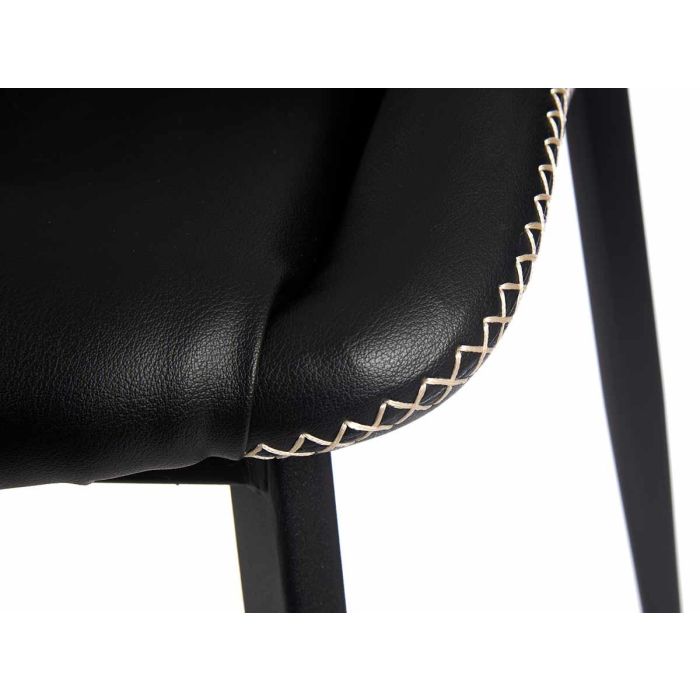 Sillon Negro Clasico Liso Con Borde Trenzado Giftdecor 50X87CM (2 Unidades) 2 Sillon Negro Clasico Liso Con Borde Trenzado Giftdecor 50X87CM (2 Unidades) 2