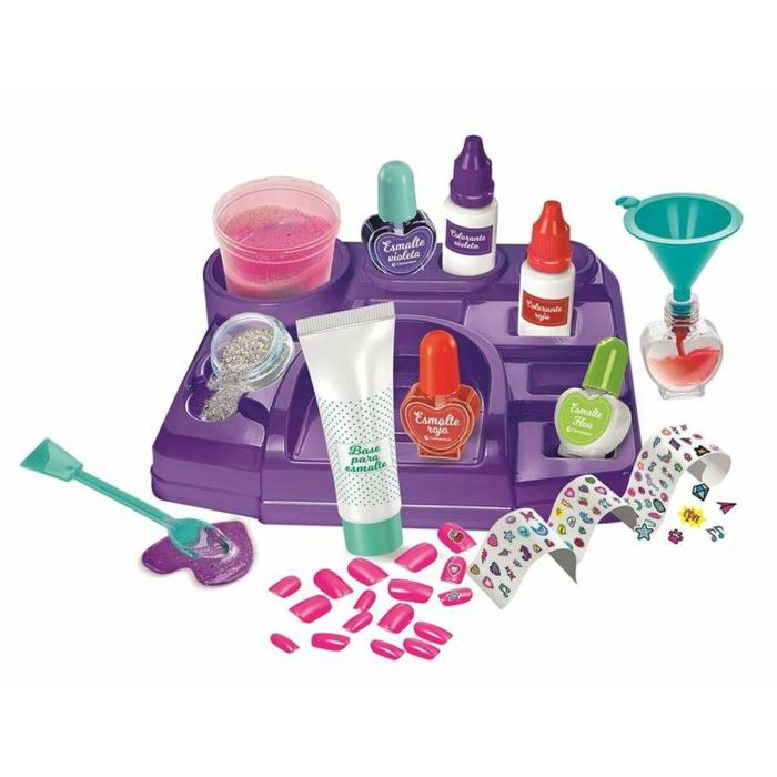 Clementoni Juego de Creación de Esmaltes y Uñas para Niños - Kit DIY Colores Personalizados - Edad 8+ Años - Medidas: 37x28,1x6,5 cm 1 Clementoni Juego de Creación de Esmaltes y Uñas para Niños - Kit DIY Colores Personalizados - Edad 8+ Años - Medidas: 37x28,1x6,5 cm 1