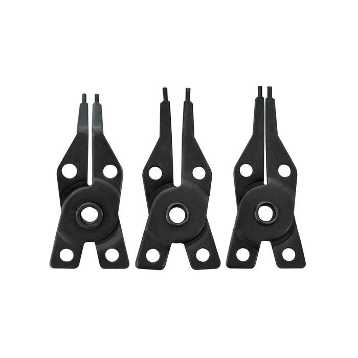 Mota Herramientas Alicate para Arandelas de Seguridad 4 en 1 Abrir/Cerrar Mandíbula Intercambiable 180 mm Acero Carbono 1