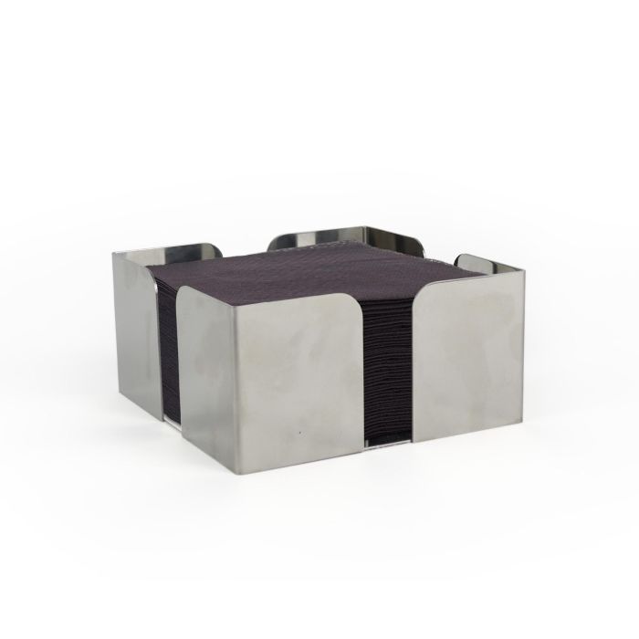 Servilletero de acero para cocktail My Bar 12x12x6 cm (24 Unidades) 4 Servilletero de acero para cocktail My Bar 12x12x6 cm (24 Unidades) 4