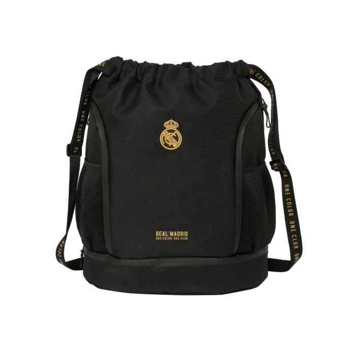 Mochila Saco Infantil Real Madrid C.F. Negro 35 x 40 x 1 cm