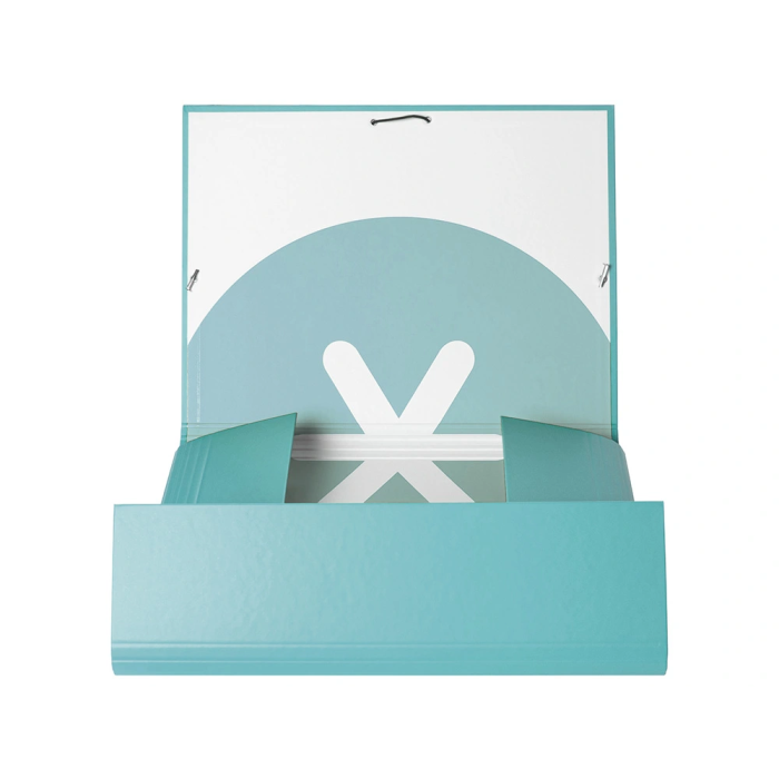 Antartik Carpeta Gomas Tres Solapas Cartón Forrado A4 Color Menta 7