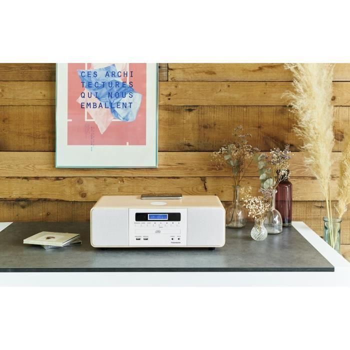 Thomson MIC201IBT Micro HiFi System - Bluetooth - Radio - CD - MP3 - USB - Blanco + Inducción 1