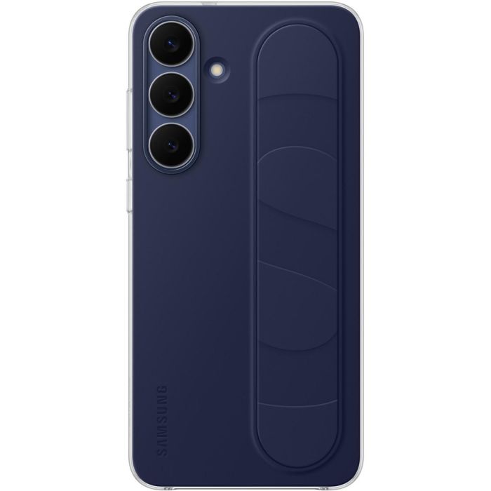 Samsung Standing Grip Cover para Galaxy S25 FE, Funda de Silicona Antiamarilleamiento con Agarre, Azul Marino 0 Samsung Standing Grip Cover para Galaxy S25 FE, Funda de Silicona Antiamarilleamiento con Agarre, Azul Marino 0
