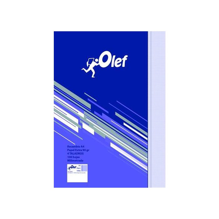 Recambio Olef A4 100H 90Gr 4 Taladros Milimetrado (Set de 10)