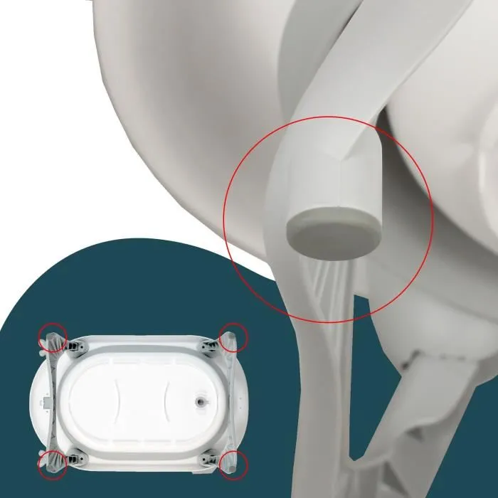 Looping LOO3159059052670 Bañera Plegable 23x80x49 cm Gris Blanco 2