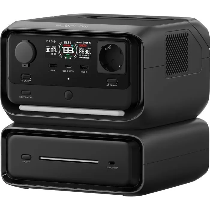 Ecoflow Batería de arranque RIVER 3 Max ECO4895251627955 - Alto rendimiento, sistema UPS, capacidad expandible 4