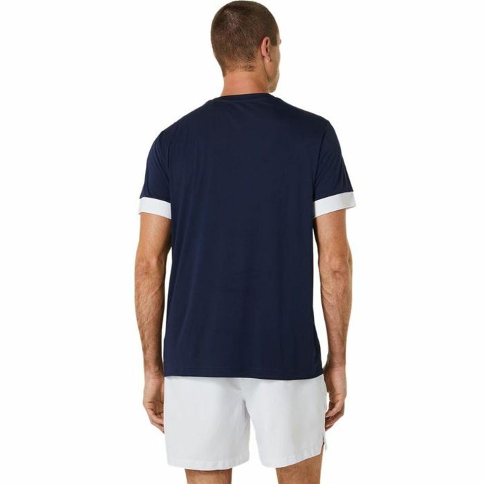 Camiseta Deportiva de Manga Corta Asics Court Azul marino Tenis 4