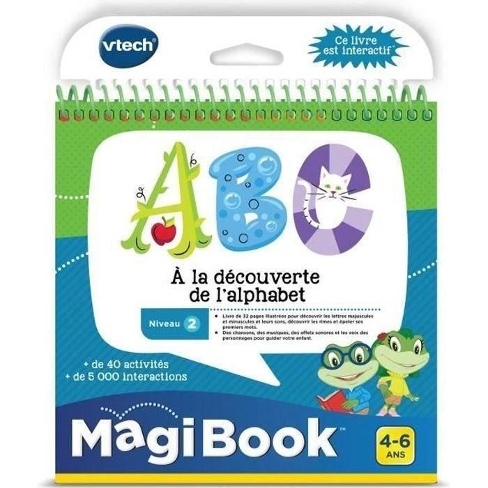 VTech Libro Interactivo Magibook ABC Descubriendo el Alfabeto, Nivel 2, para Niños de 4 a 6 Años 0 VTech Libro Interactivo Magibook ABC Descubriendo el Alfabeto, Nivel 2, para Niños de 4 a 6 Años 0