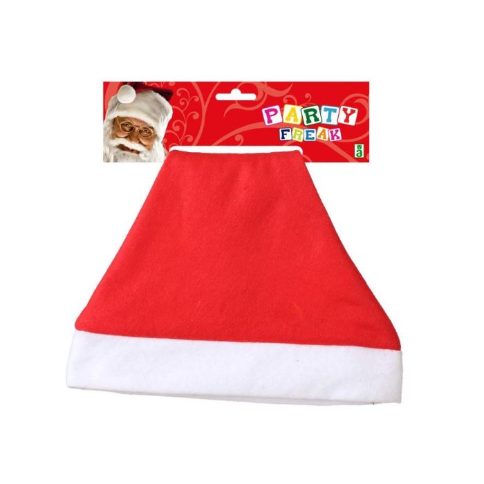 Gorro Papa Noel con Pompón Rojo y Blanco para Adulto - Accesorio de Navidad 1 Gorro Papa Noel con Pompón Rojo y Blanco para Adulto - Accesorio de Navidad 1