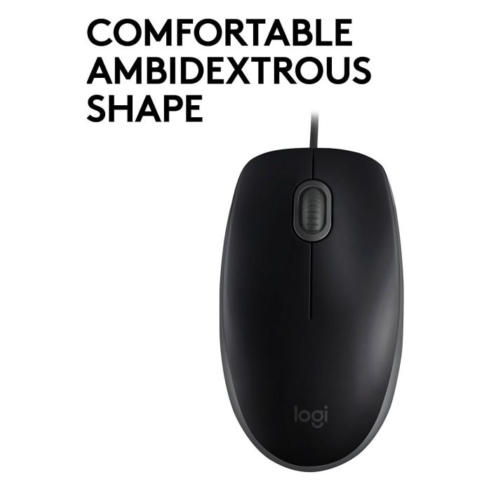 Logitech B110 Silent Ratón USB Type-A Negro 3