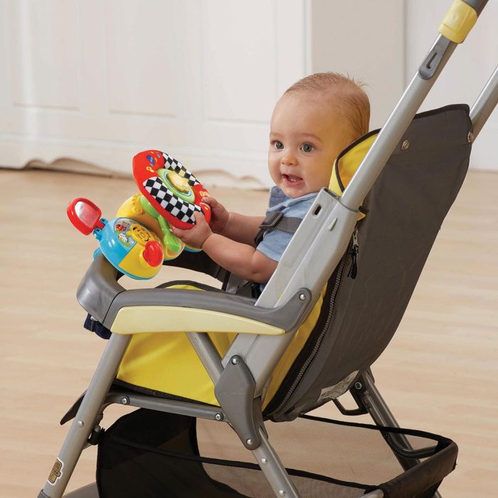 V-Tech Volante Interactivo Infantil 80-192522 con Voz, Luces y Música para Aprender Educación Vial y Conducción 5