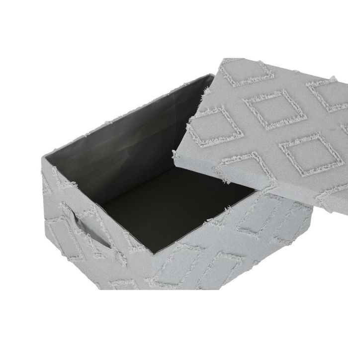 Caja Basicos DKD Home Decor Gris Crema 30 x 20 x 40 cm Set de 3 (2 Unidades) 3 Caja Basicos DKD Home Decor Gris Crema 30 x 20 x 40 cm Set de 3 (2 Unidades) 3