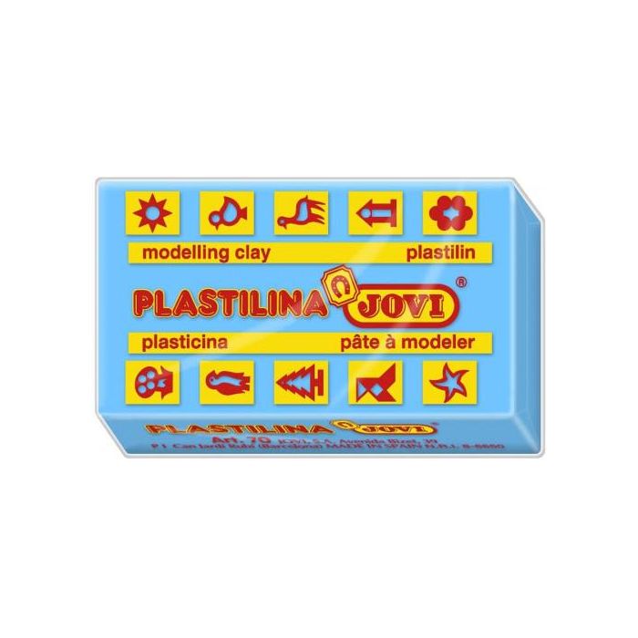 Jovi Plastilina School Caja 30 Pastillas 50 gr Azul Claro