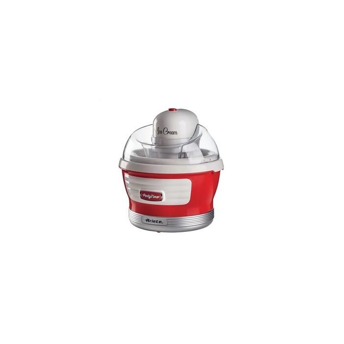 Ariete 643/00 Heladera Eléctrica Party Time Roja, Diseño Exclusivo, 1.5L, Hace Helados en 30 Minutos Ariete 643/00 Heladera Eléctrica Party Time Roja, Diseño Exclusivo, 1.5L, Hace Helados en 30 Minutos