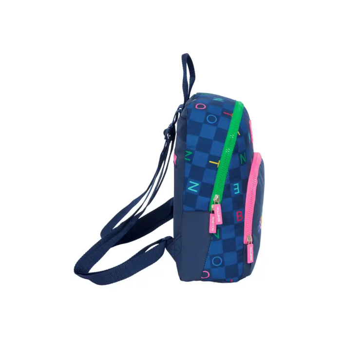 Mochila Benetton Damero Azul marino 25 x 30 x 13 cm 2