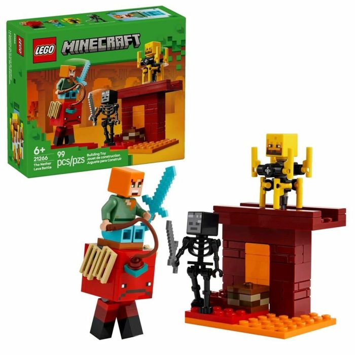 Juego de construccion la batalla de lava del inframundo lego minecraft Juego de construccion la batalla de lava del inframundo lego minecraft