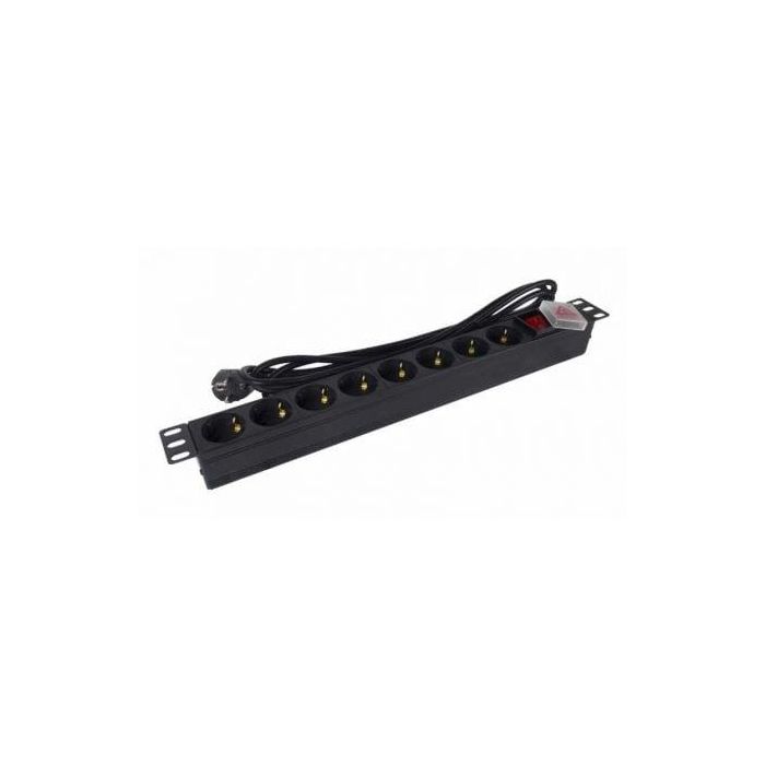 PHASAK Regleta 19" con interruptor 8 tomas - Schuko PHASAK Regleta 19" con interruptor 8 tomas - Schuko