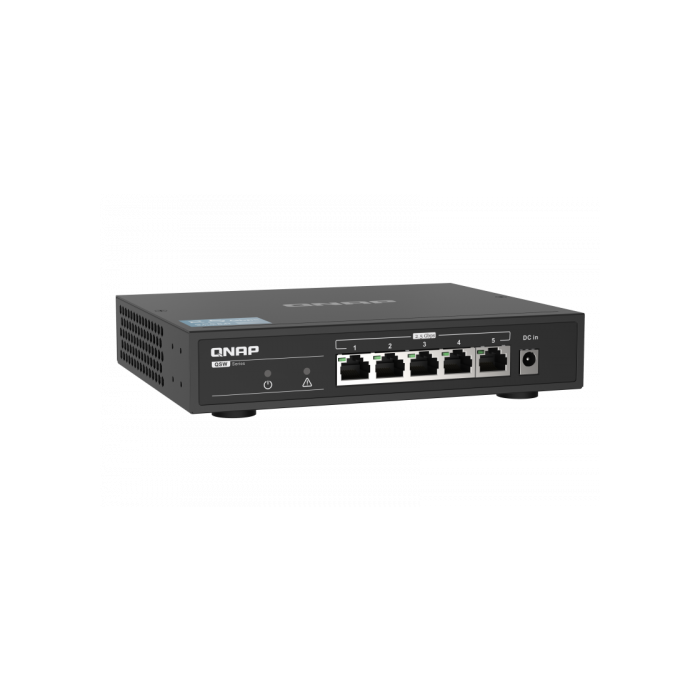 QNAP QSW-1105-5T switch No administrado Gigabit Ethernet (10/100/1000) Negro 3 QNAP QSW-1105-5T switch No administrado Gigabit Ethernet (10/100/1000) Negro 3