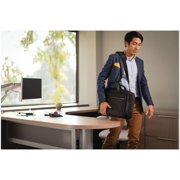 Kensington Contour 2.0 Business Maletín para Portátil 15.6 pulgadas Negro Ergonómico, con Bolsillo de Seguridad RFID y Cremallera Antipunzadas 16