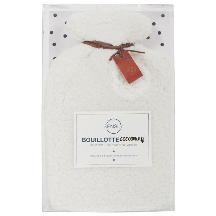 Sensly Bolsa Agua Caliente 1 L con Funda de Borreguito 1