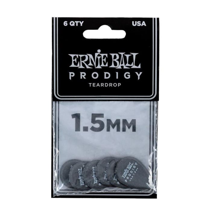 Bolsa De Púas Prodigy Negra Teardrop 1,5 Mm - 6 Unidades 1 Bolsa De Púas Prodigy Negra Teardrop 1,5 Mm - 6 Unidades 1