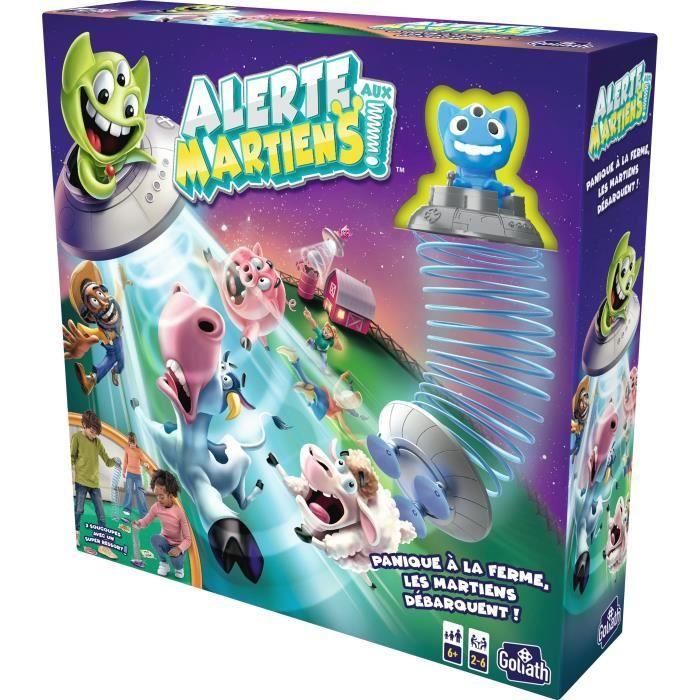 Juegos de mesa - GOLIATH - Alerta a los marcianos - ¡Elimina a los animales y gana puntos! niños de 6 años 2 Juegos de mesa - GOLIATH - Alerta a los marcianos - ¡Elimina a los animales y gana puntos! niños de 6 años 2