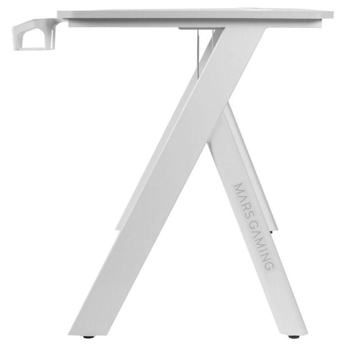 Mesa de Escritorio Mars Gaming MGD100RGBW Blanco Acero 100 x 60 cm 2 Mesa de Escritorio Mars Gaming MGD100RGBW Blanco Acero 100 x 60 cm 2