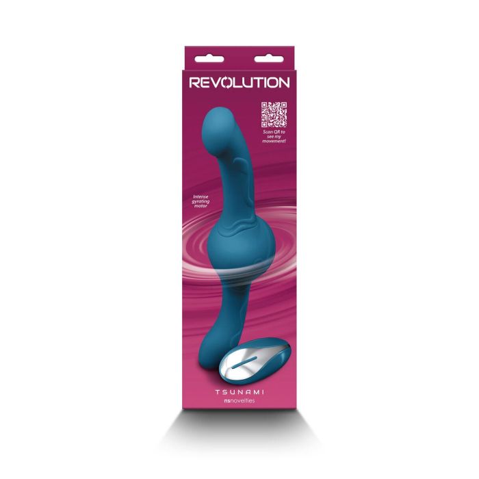 Consolador de Doble Penetración NS Novelties Revolution Azul 2 Consolador de Doble Penetración NS Novelties Revolution Azul 2