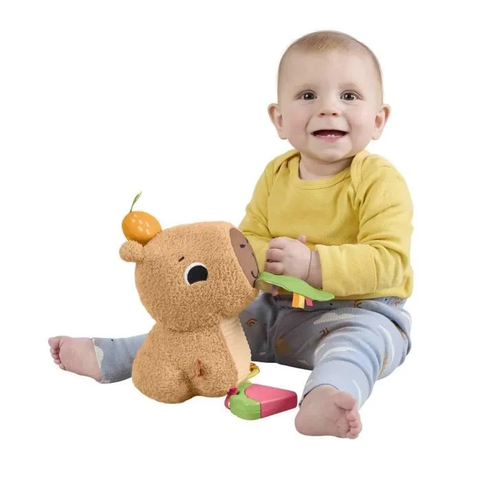 Mattel Peluche Fisher-Price Capibara Estímulos y Juego para Bebés desde 0 Meses 5