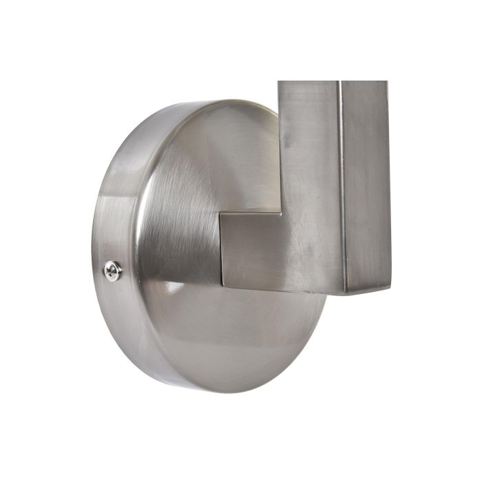 DKD Home Decor Lámpara Aplique Moderno Plateado Blanco Metal Poliester 10 x 22 x 12 cm 3