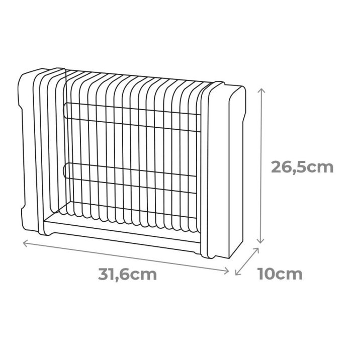 Mata insectos profesional eléctrico 2x6w 30m² 31,6x10x26,5cm 340° color negro edm 1