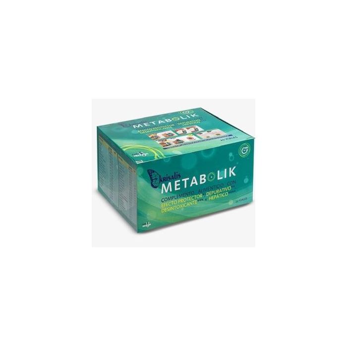 Krisalis Metabolik 20 Viales - Bienestar Metabólico y Hepático con Colina, Selenio y Vitaminas - Detox y Antioxidante