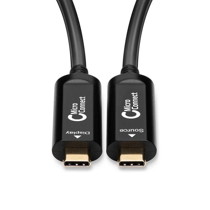 MicroConnect Premium Optic Fiber Video USB-C Cable, 20m 1 MicroConnect Premium Optic Fiber Video USB-C Cable, 20m 1