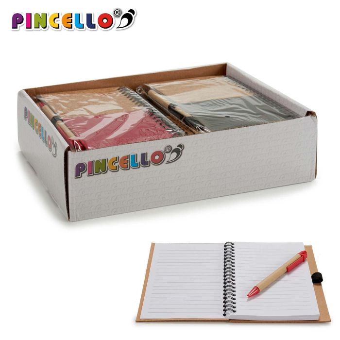 Libreta 12,5X18Cm Tapa Madera Surtidos 140 Pag Pincello (24 Unidades) 2 Libreta 12,5X18Cm Tapa Madera Surtidos 140 Pag Pincello (24 Unidades) 2