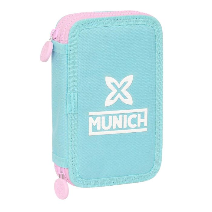 Plumier Doble Munich Heaven Azul cielo 12.5 x 19.5 x 4 cm 28 piezas Plumier Doble Munich Heaven Azul cielo 12.5 x 19.5 x 4 cm 28 piezas