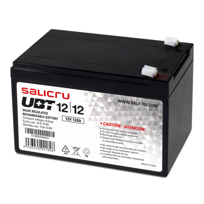 Salicru 013BS000003 batería para sistema ups Sealed Lead Acid (VRLA) 12 V 12 Ah Salicru 013BS000003 batería para sistema ups Sealed Lead Acid (VRLA) 12 V 12 Ah