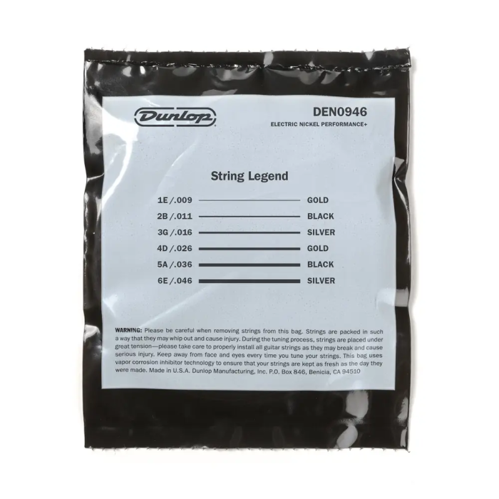 Dunlop Cuerdas Guitarra Eléctrica Nickel Light Heavy 09-46 2