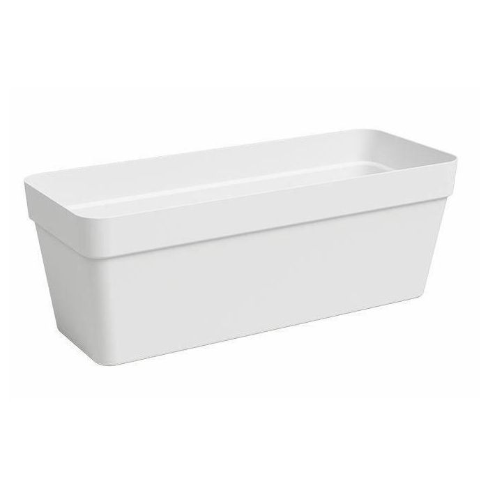 Artevasi GEN5600442837353 Jardinera Rectangular de Plástico Blanco