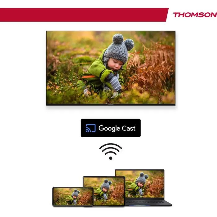 Thomson 43QG4S14 Televisor QLED 43" (109 cm) 4K 3840x2160 HDR 10 Google TV 2xHDMI 2.1 + 2xHDMI 2.0 5