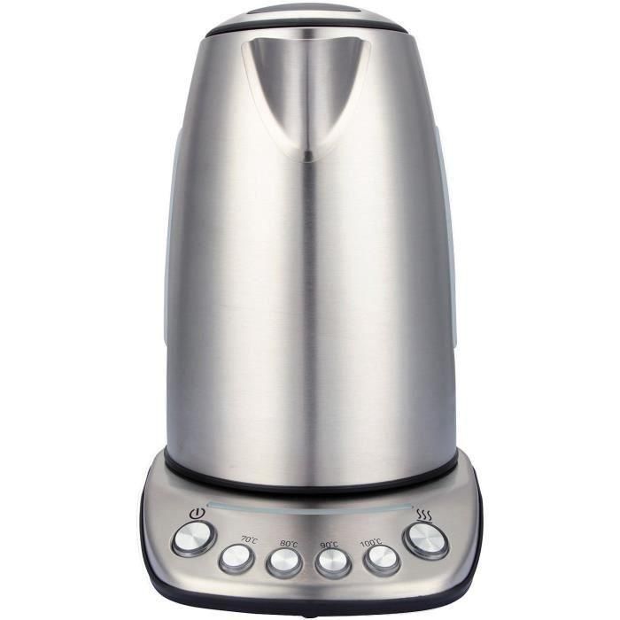 Hervidor - BRANDT - BO1202B - 1,7 L - 5 temperaturas + mantener caliente - Acero inoxidable y negro 2 Hervidor - BRANDT - BO1202B - 1,7 L - 5 temperaturas + mantener caliente - Acero inoxidable y negro 2