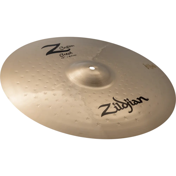 Zildjian Crash 16" Z Custom Cymbal Series B20 Bronze Explosive Bright Powerful 0 Zildjian Crash 16" Z Custom Cymbal Series B20 Bronze Explosive Bright Powerful 0