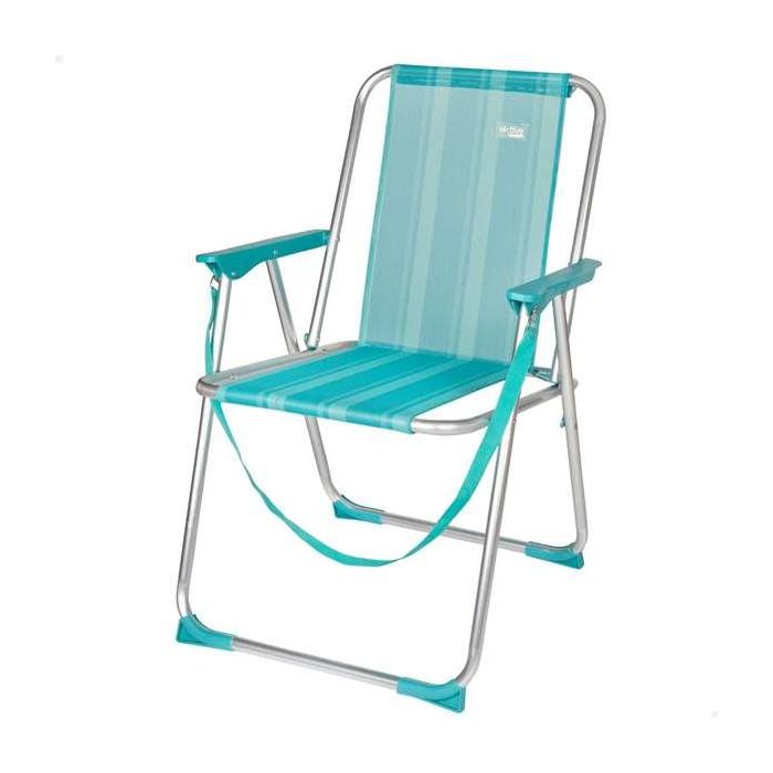 Silla playa aluminio plegable fija mediterran 53x44x76 cm 5